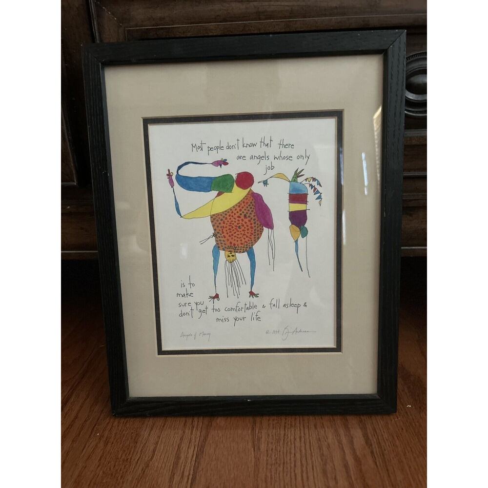 Brian Andreas 1994 Signed Story People Print - Angels Of‎ Mercy Framed